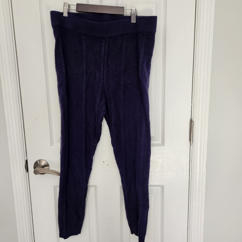 Torrid Blue Knit Leggings